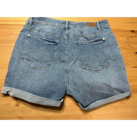 Judy Blue Denim Blue Jean Shorts Women 3XL Plus Size Summer Travel Comfy Stretch - Picture 4 of 10
